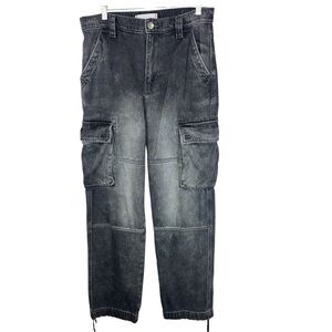 BDG Skate Fit Cargo Loose Fit Washed Black Jeans Urban Outfitters sz 30